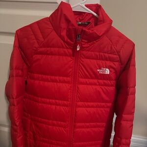 The North Face Kids Cherry Red Puffer Coat